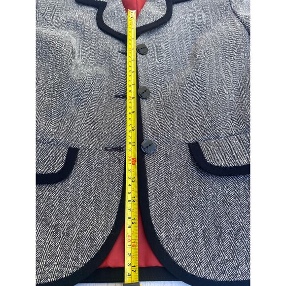 Moon & Madison Women’s Large Blue Daisy Knit Cropped Sweater Soft Floral Y2K - Picture 4 of 7